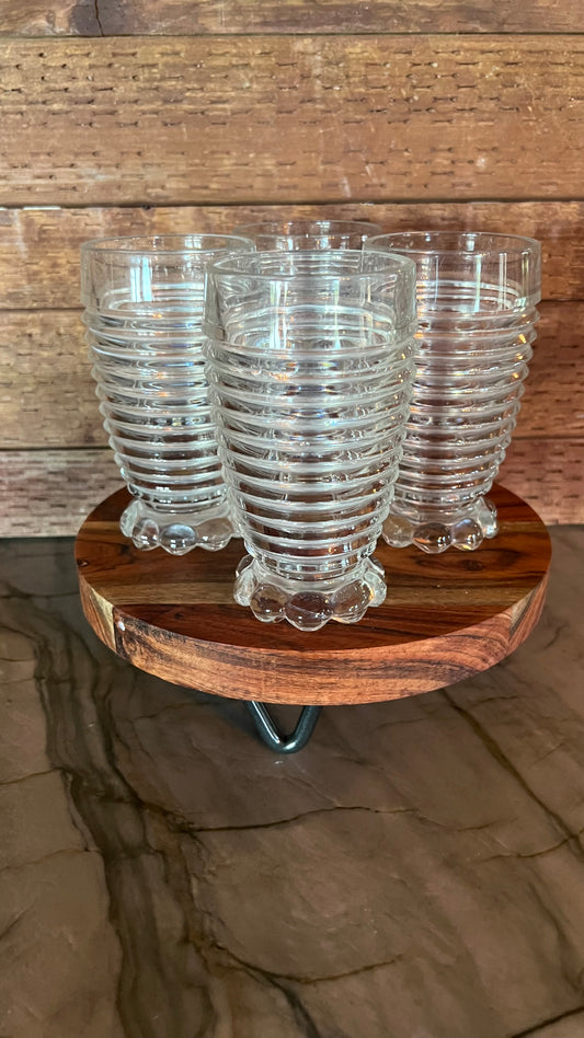 Anchor Hocking Ribbed Glasses