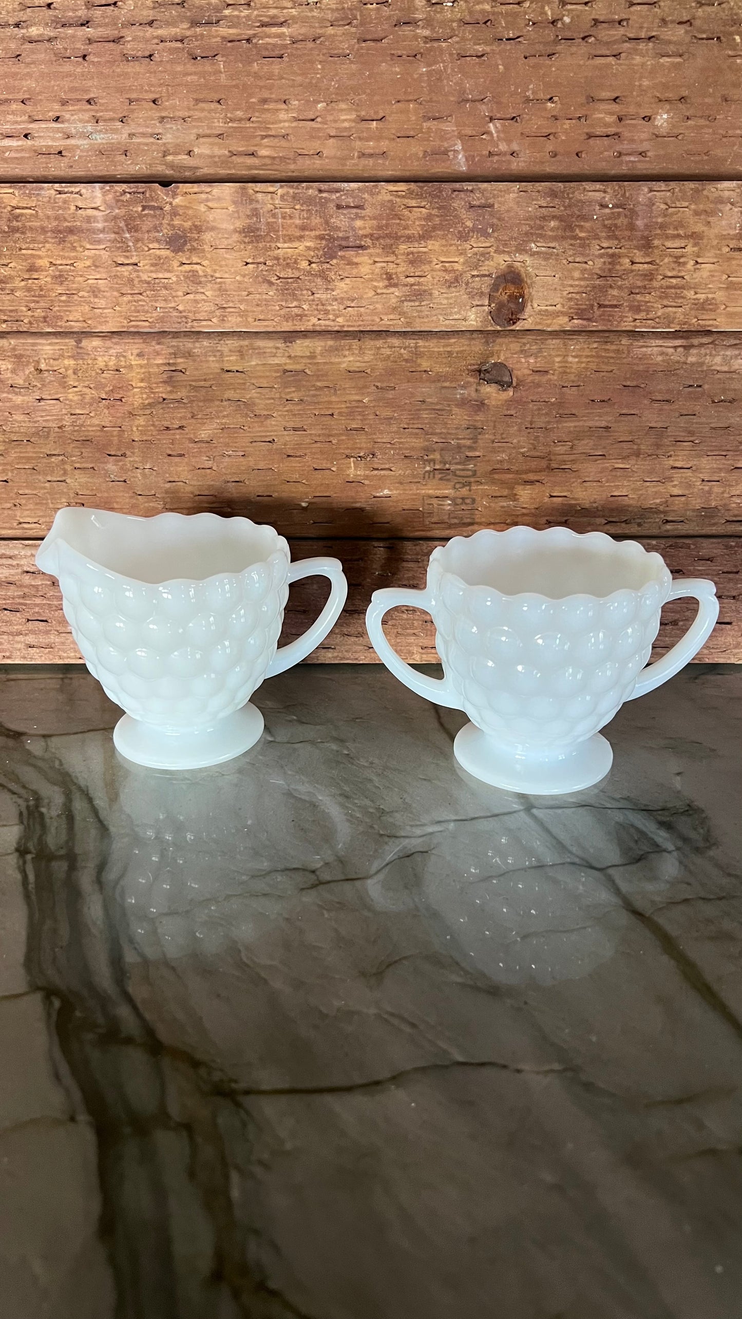 Anchor Hocking Cream & Sugar Set