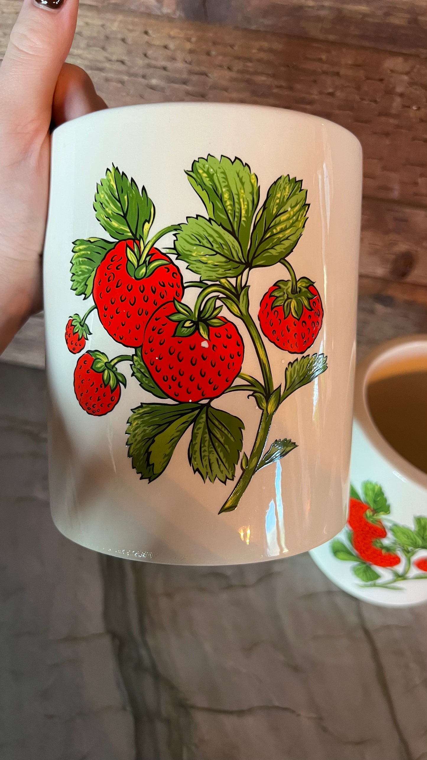 Vintage Strawberry Canisters