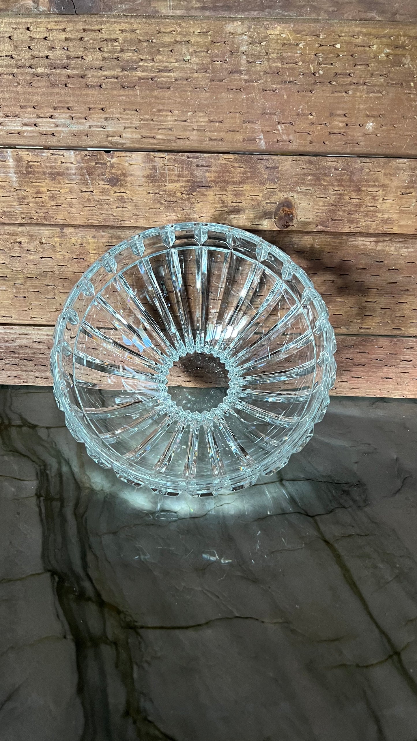 Vintage Mikasa Reflections Led Crystal Bowl