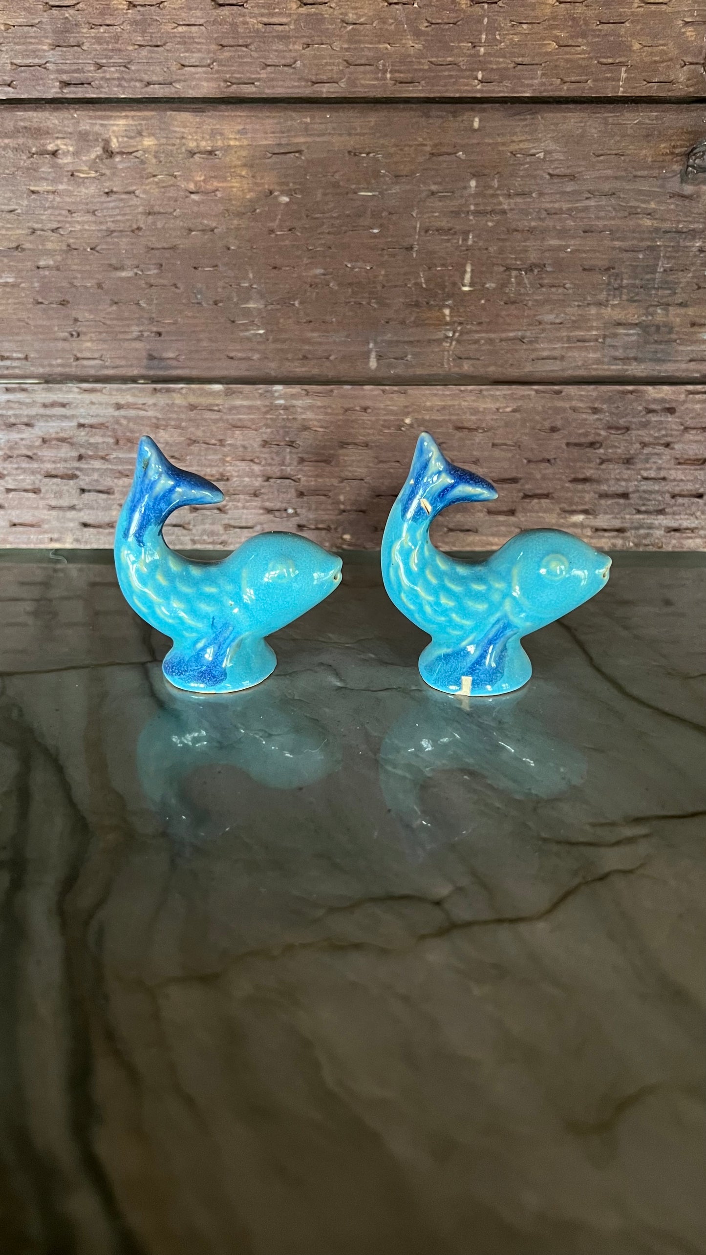 Rosemeade Fish Salt and Pepper Shakers