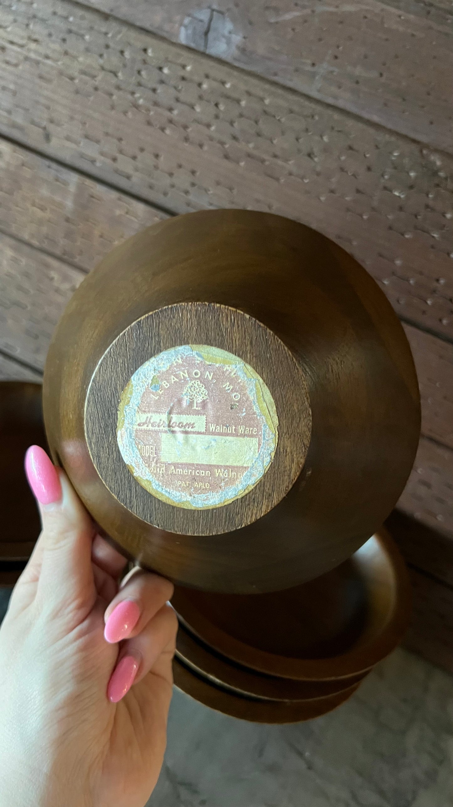 Set of Lebanon Supply Co Walnut Bowls