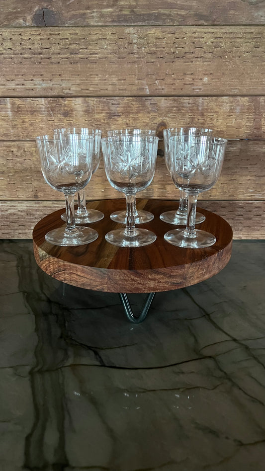 Antique Arcadia Starburst Glasses Small Size