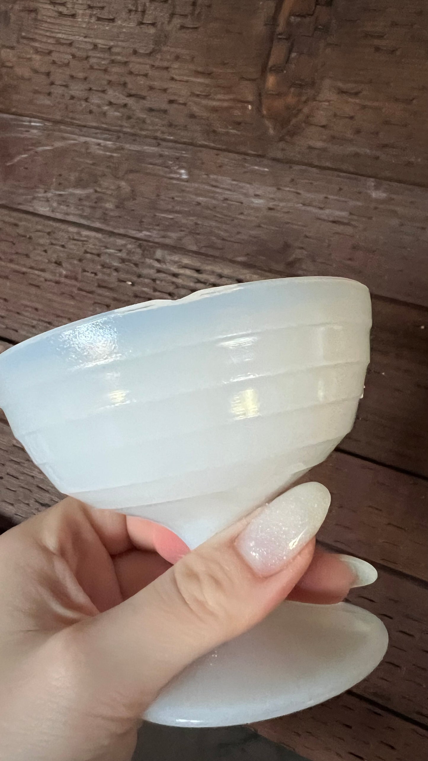 Hazel Atlas Milk Glass Cup Set