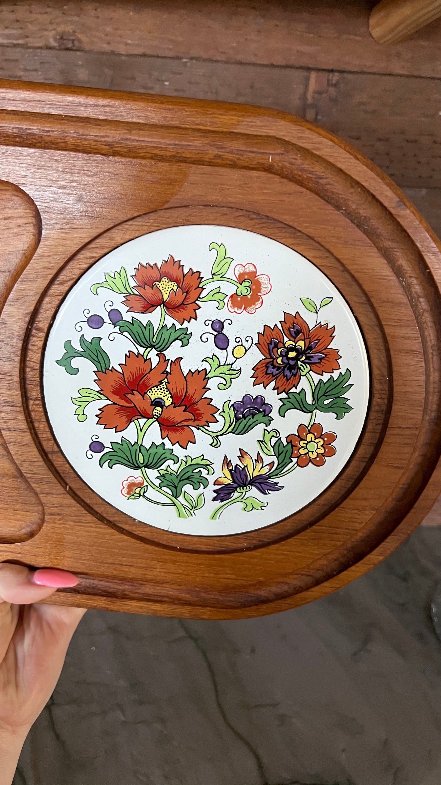 Teakwood Platter with Cover