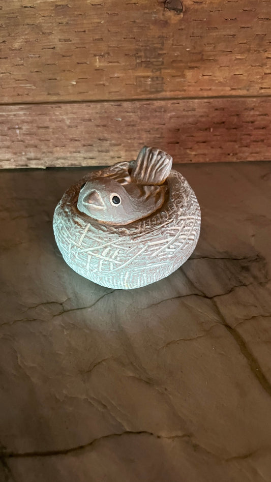 Isabel Bloom Bird in Nest Figurine