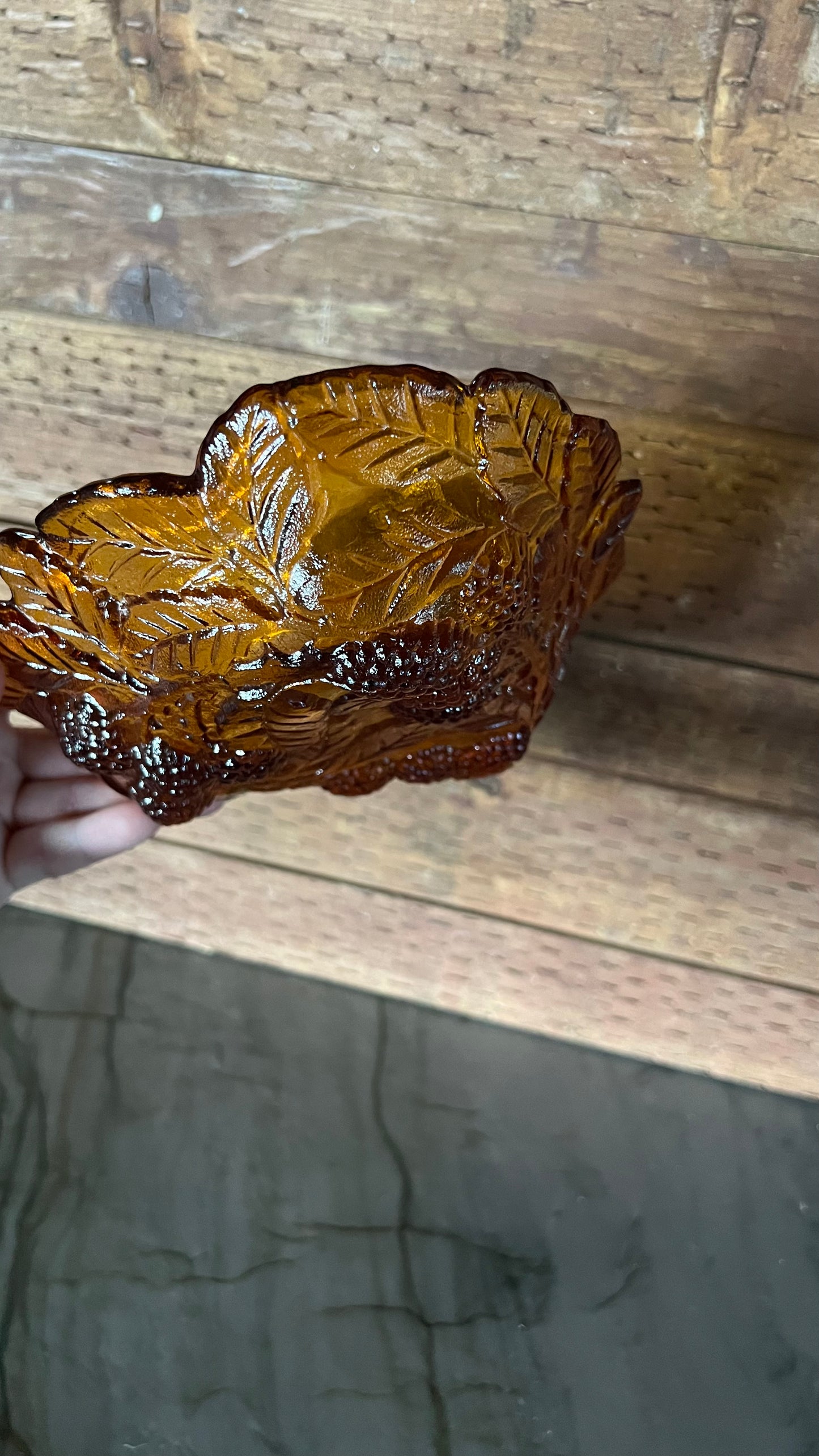 Indiana Glass Amber Dish