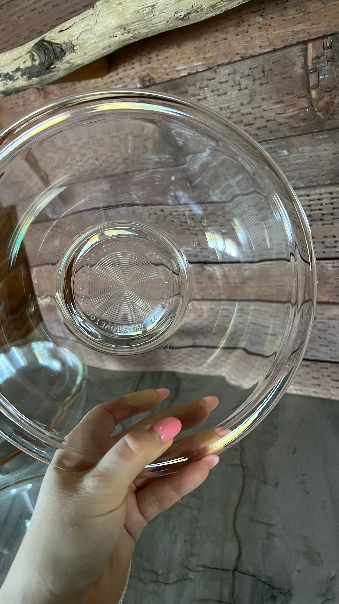 Clear Pyrex Mixing Bowls