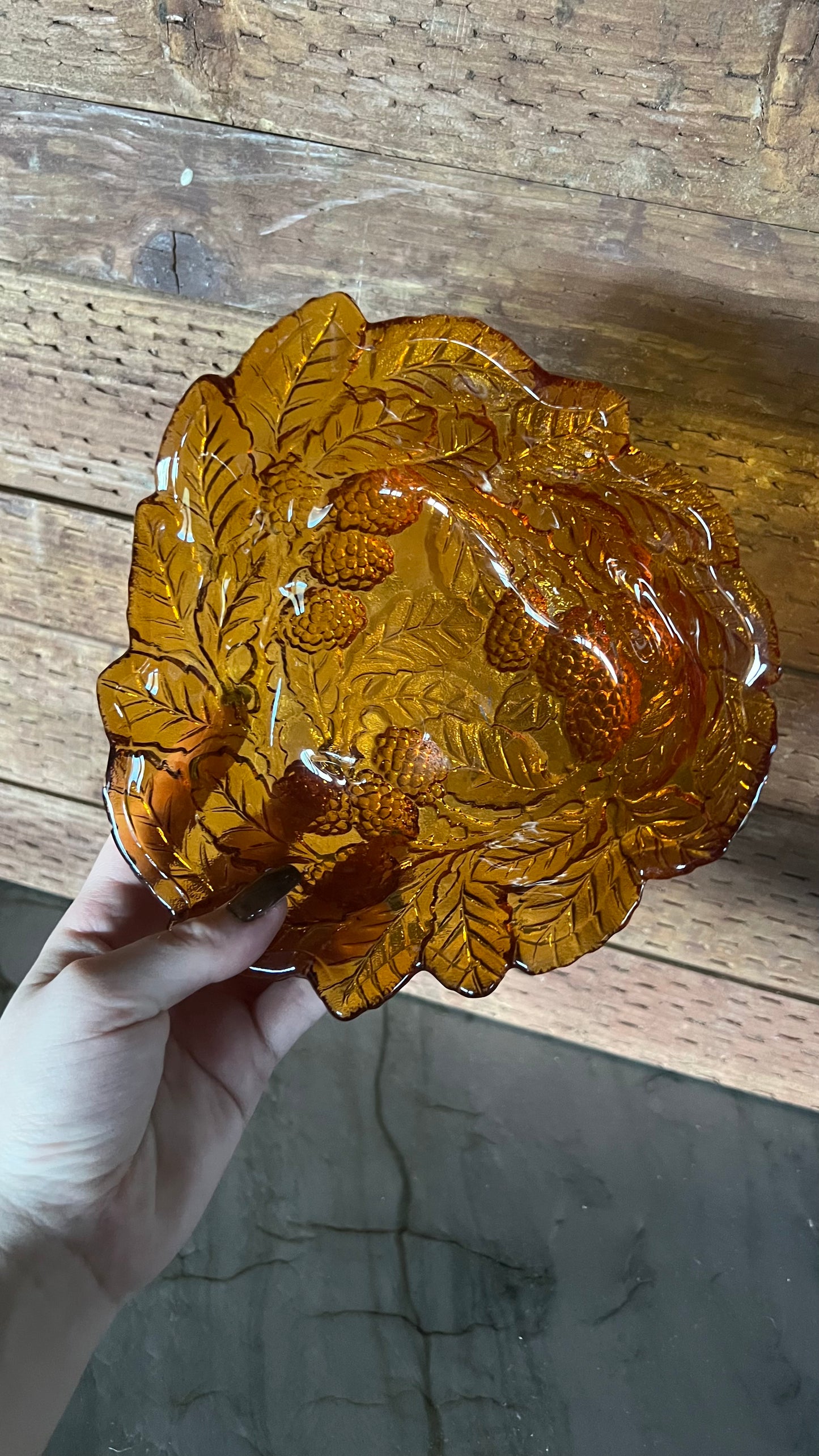 Indiana Glass Amber Dish