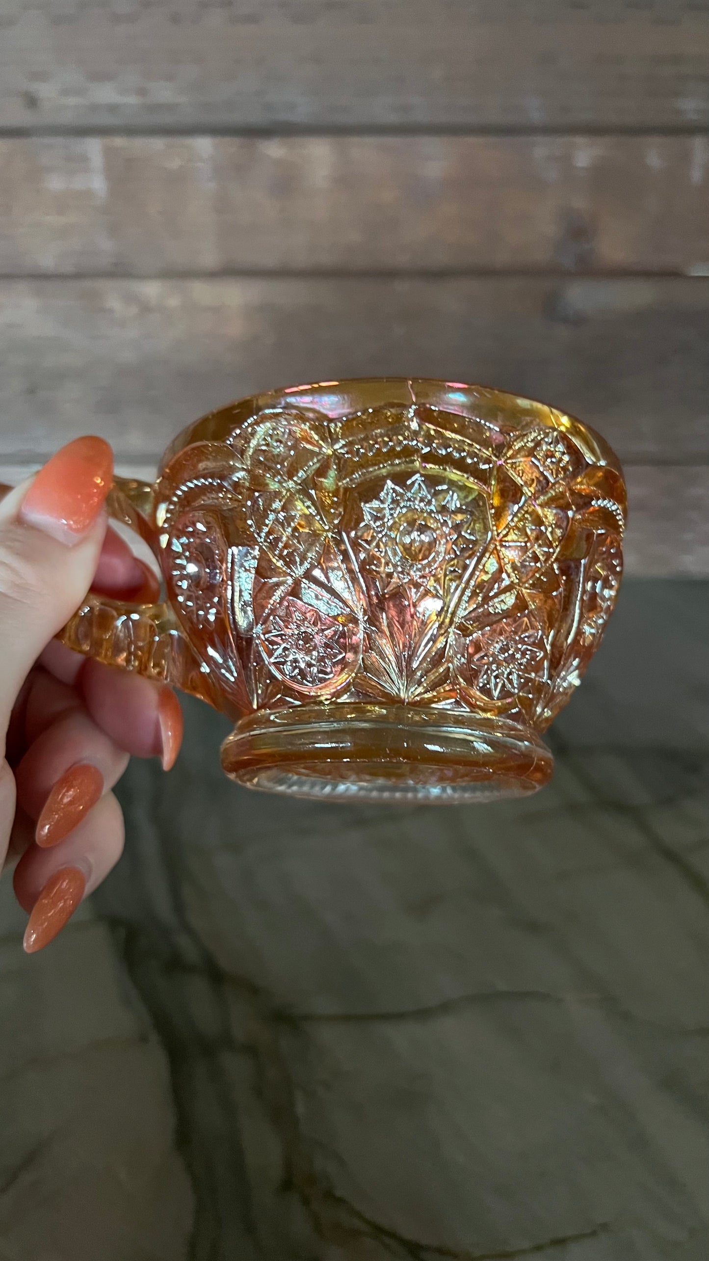 Imperial Carnival Glass Tea Cup