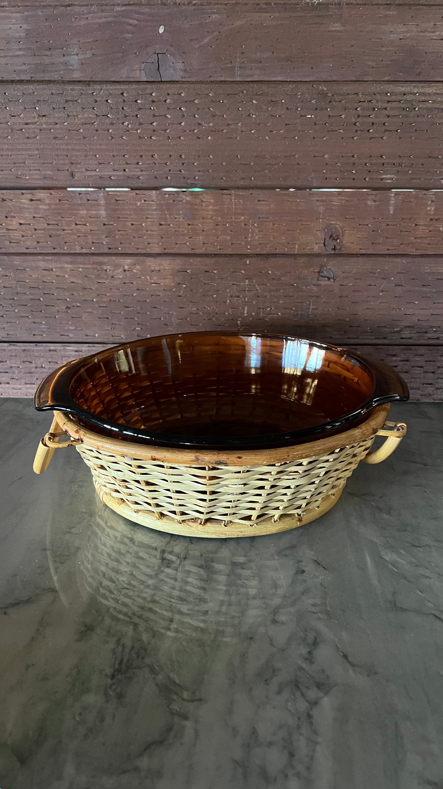 Anchor Hocking Serving Dish with Basket