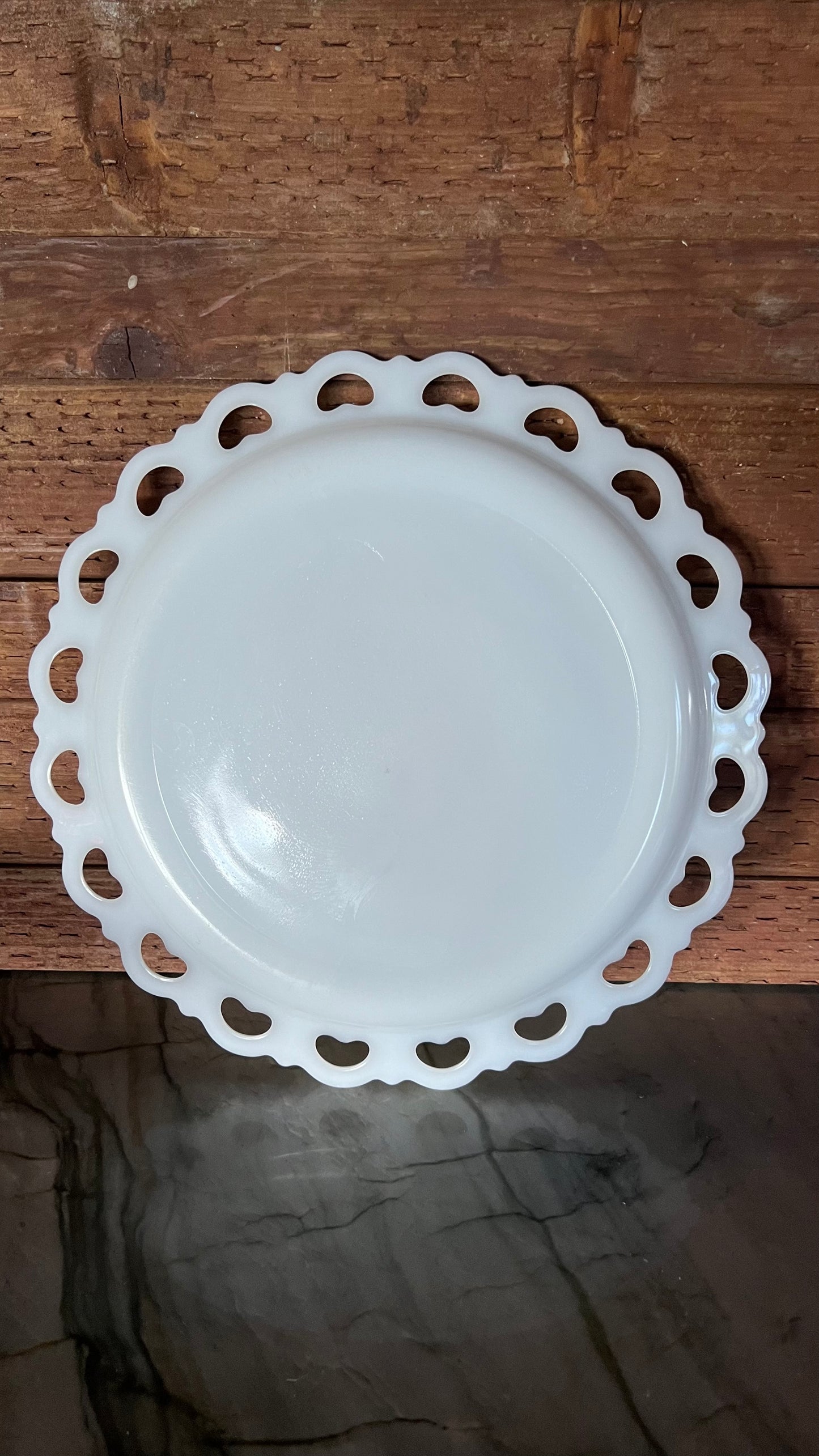 Anchor Hocking Large Milk Glass Plate