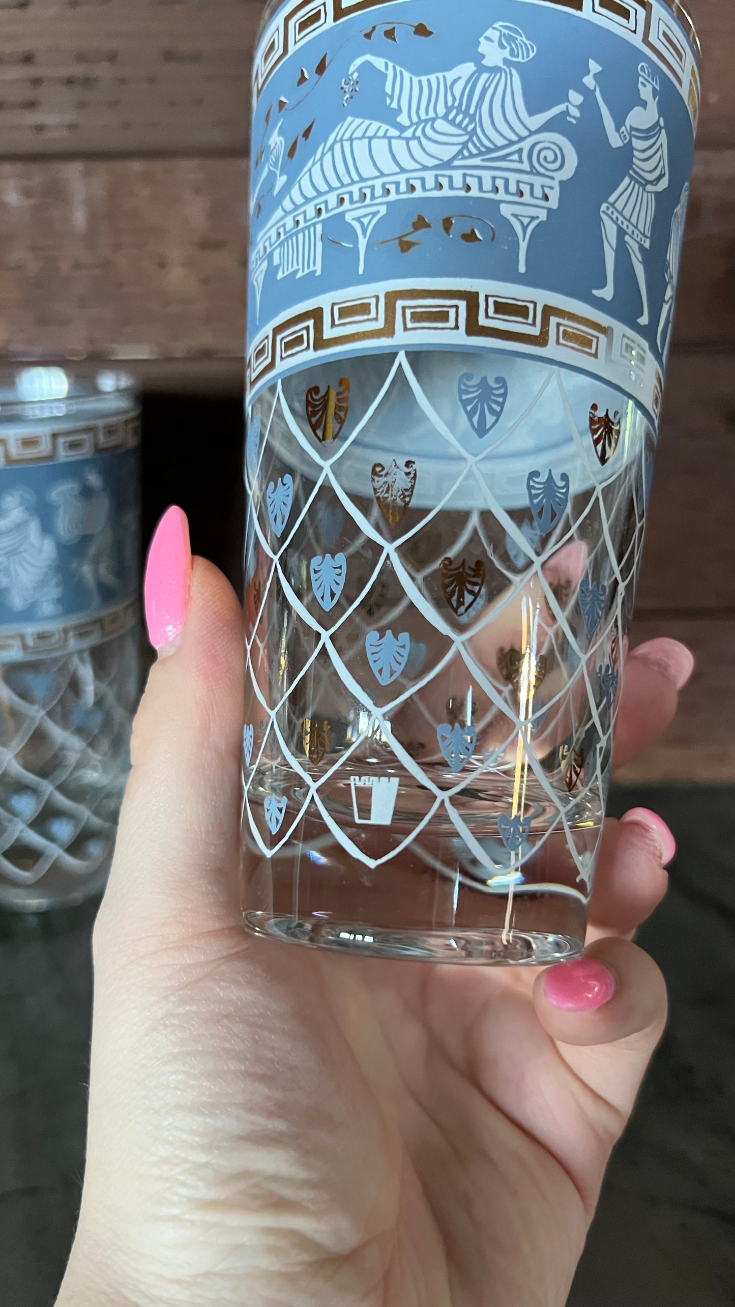 CERA Greek Glass Set