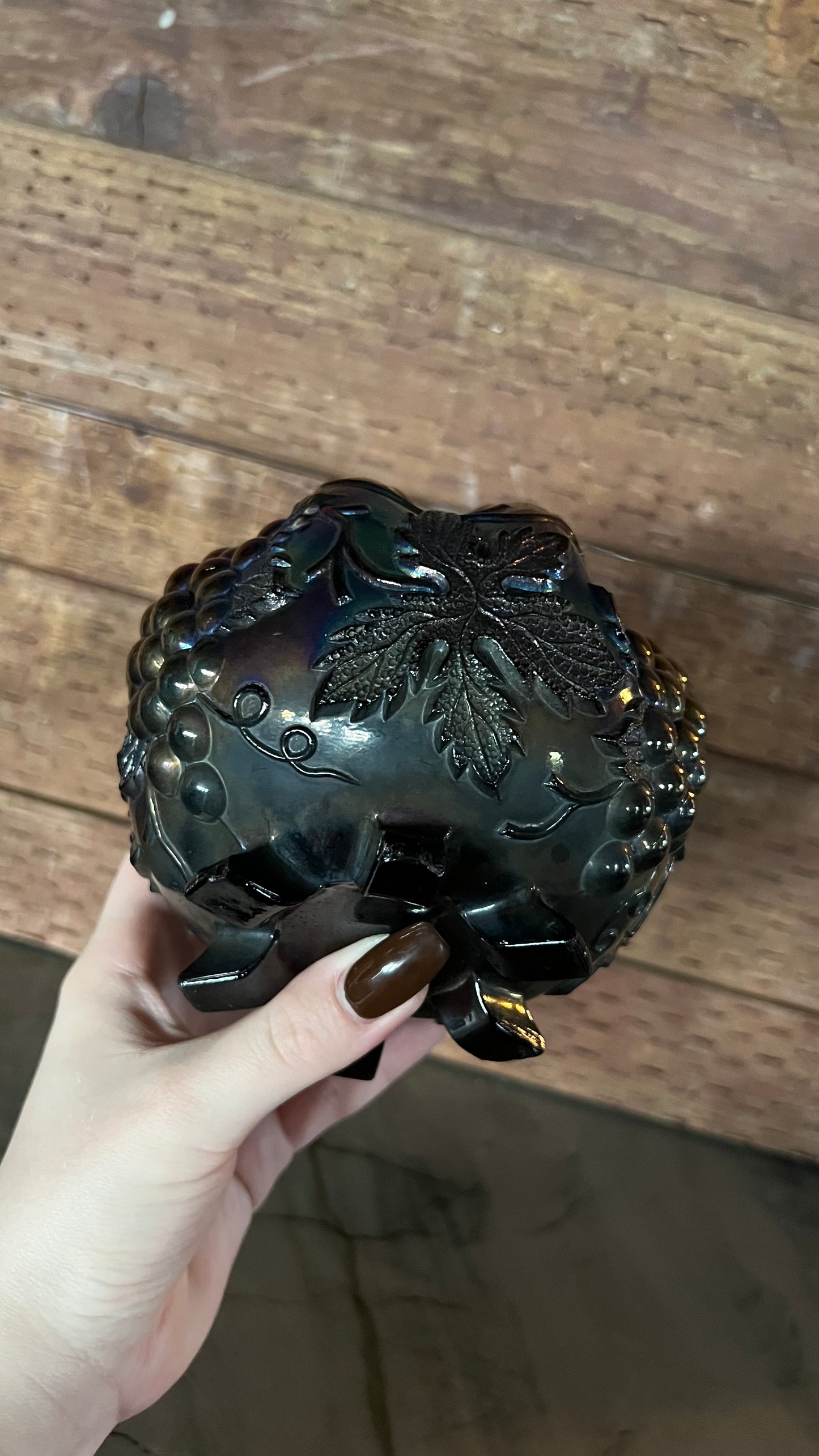 Carnival Glass Decorative Bowl