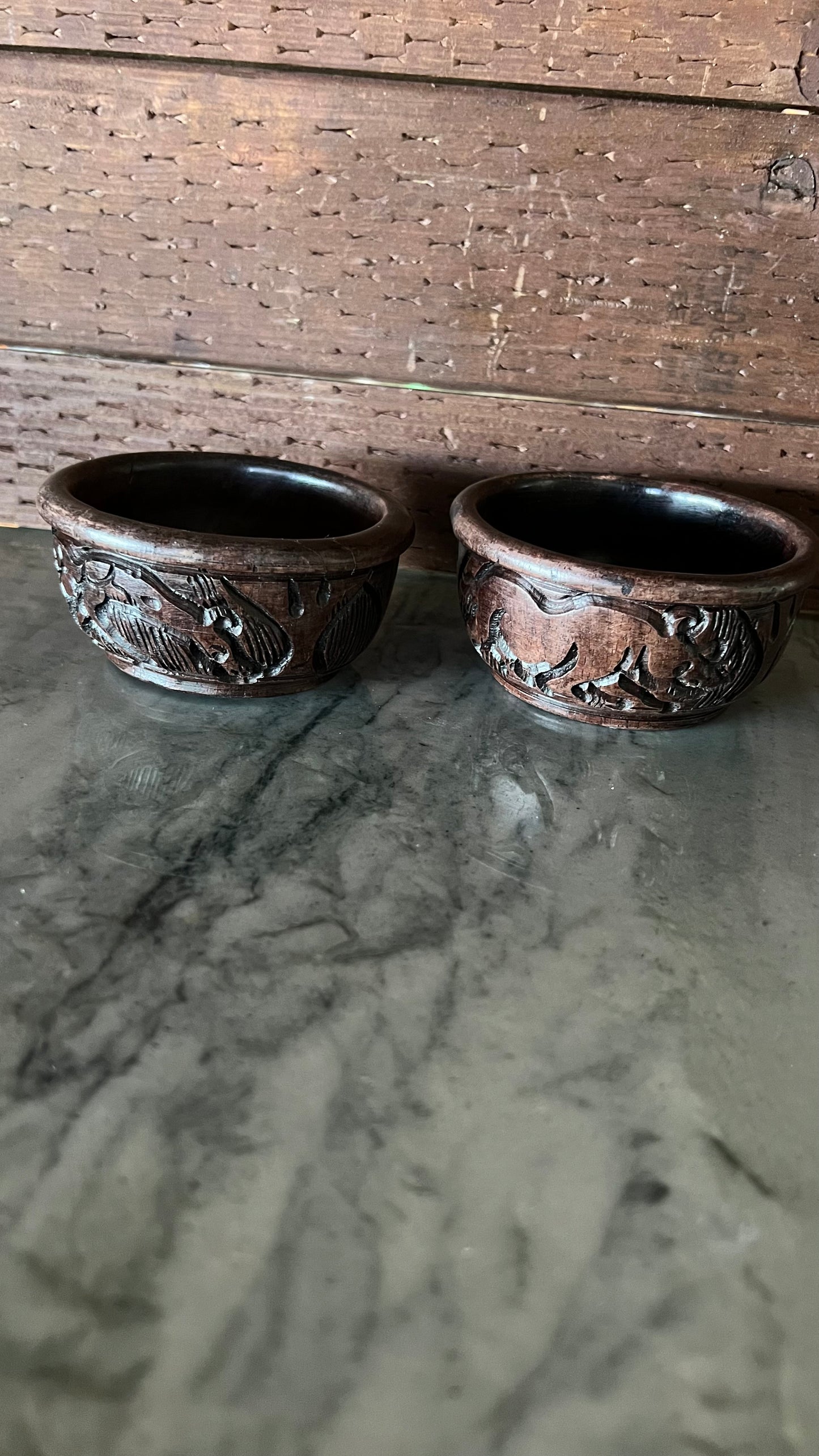 Carved Wooden Bowls