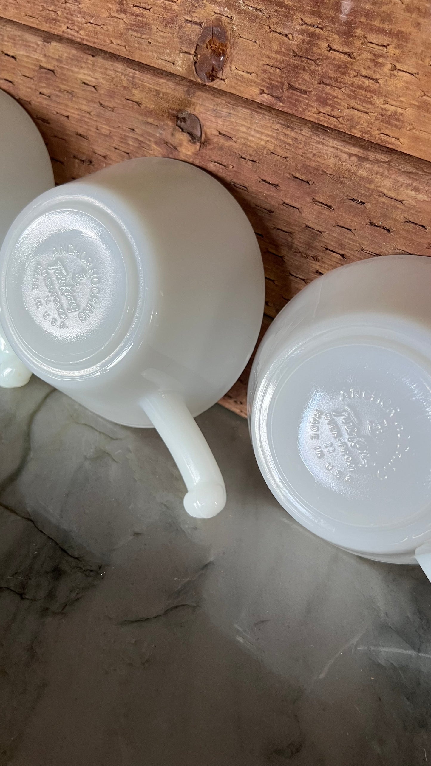 Anchor Hocking/Fire King Milk Glass Soup Bowls