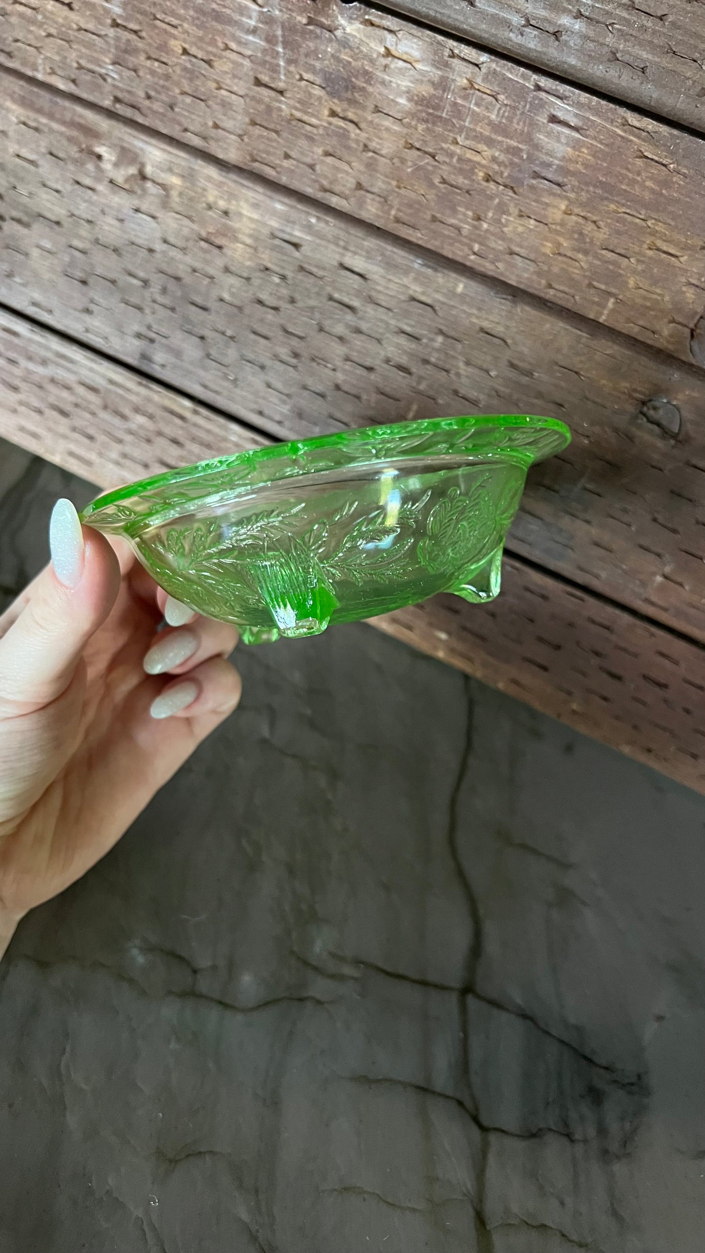 Uranium Glass Bowl