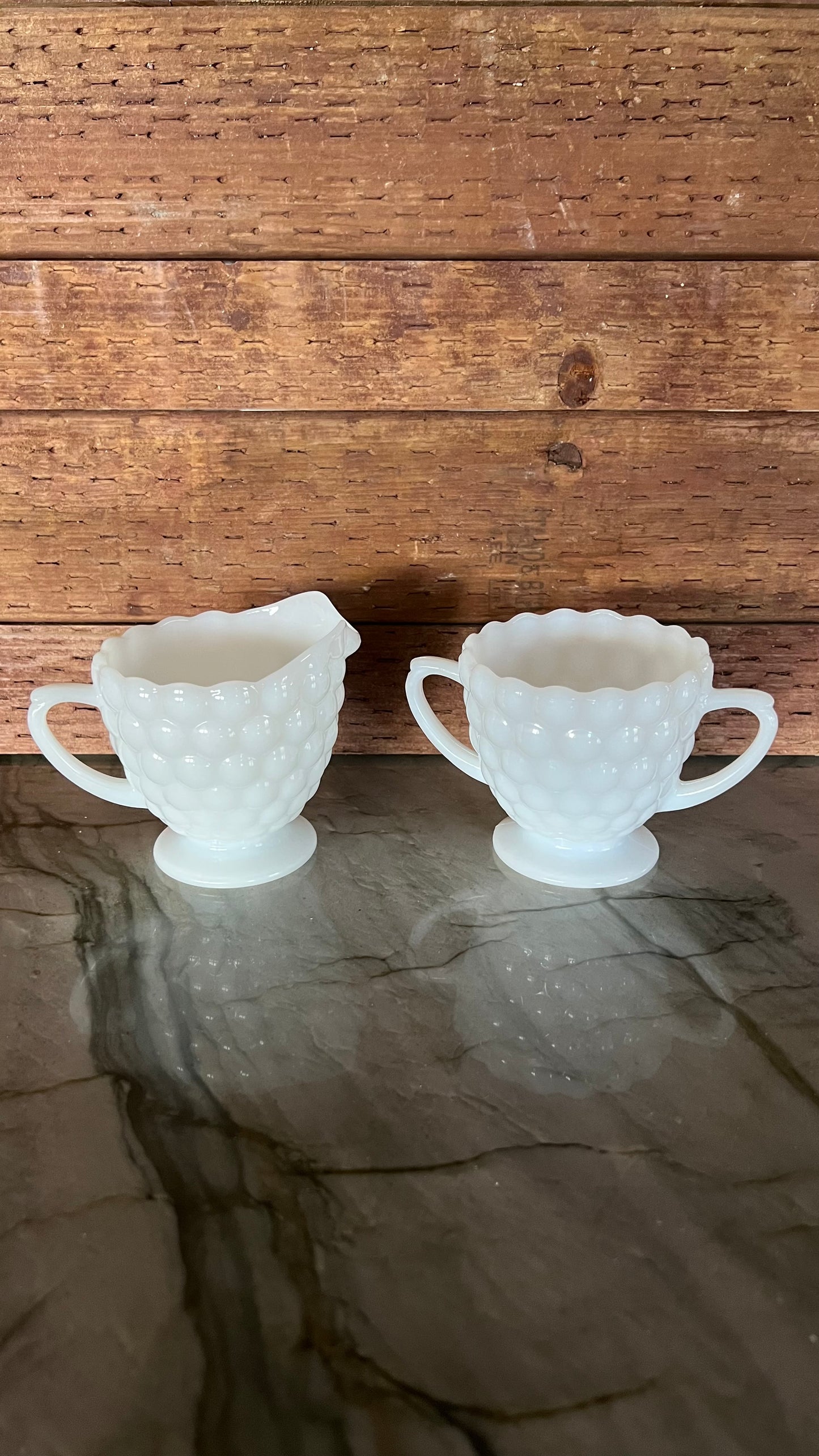 Anchor Hocking Cream & Sugar Set