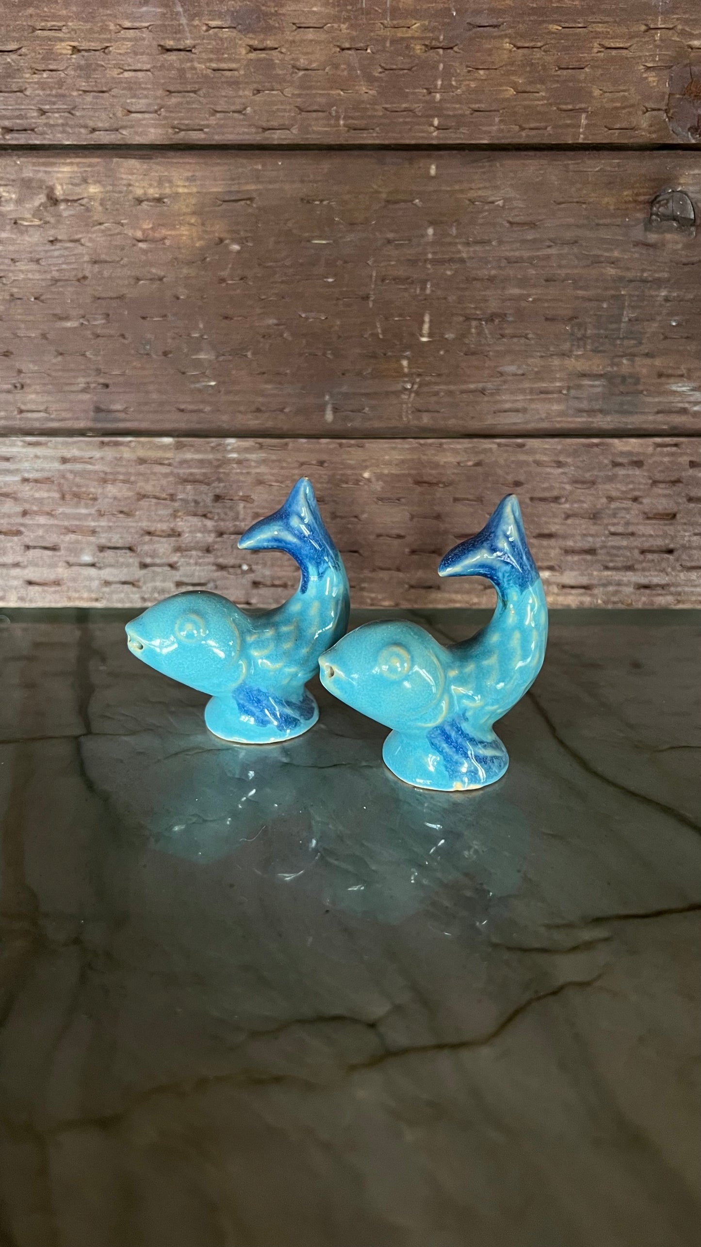 Rosemeade Fish Salt and Pepper Shakers