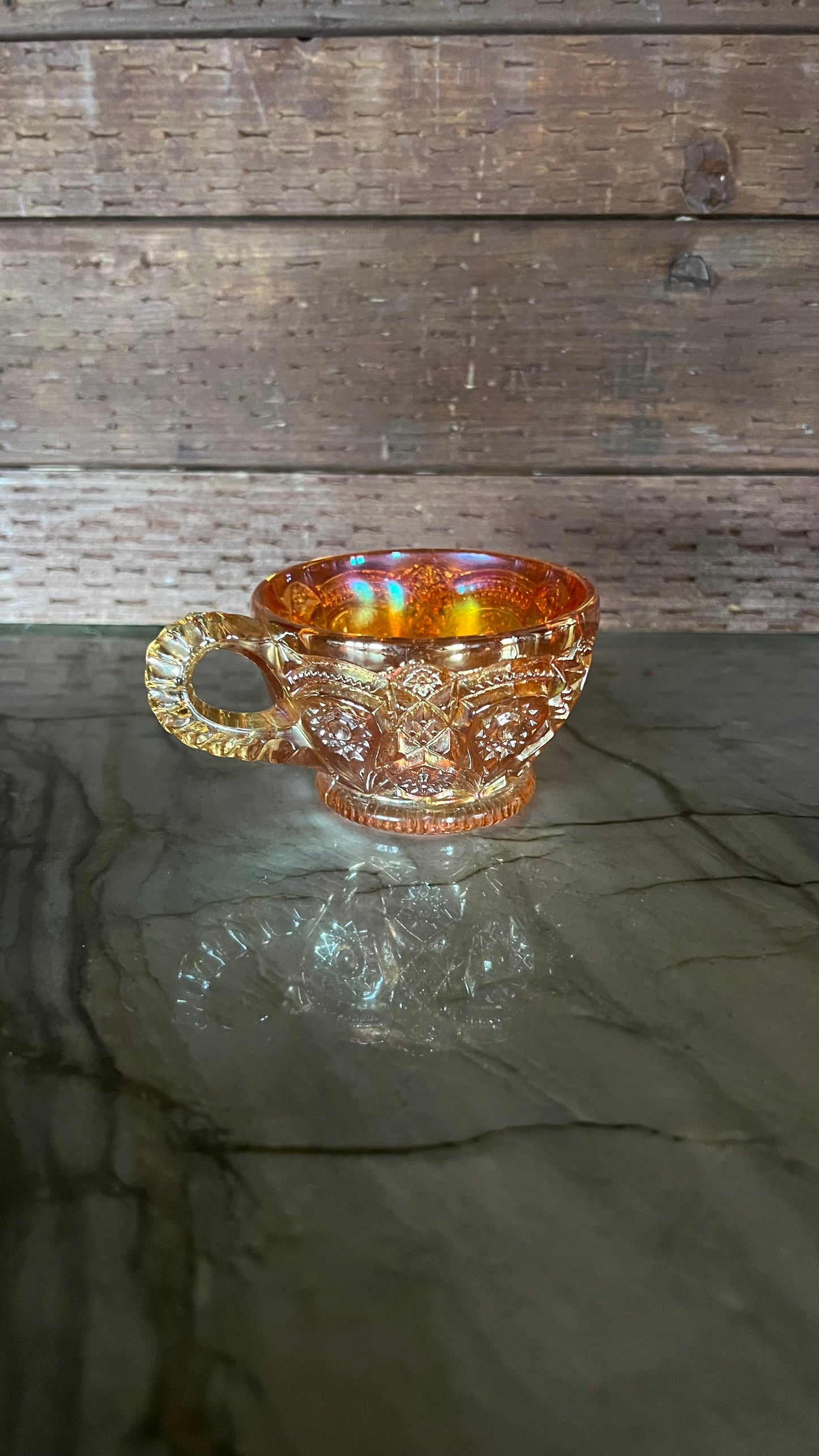 Imperial Carnival Glass Tea Cup