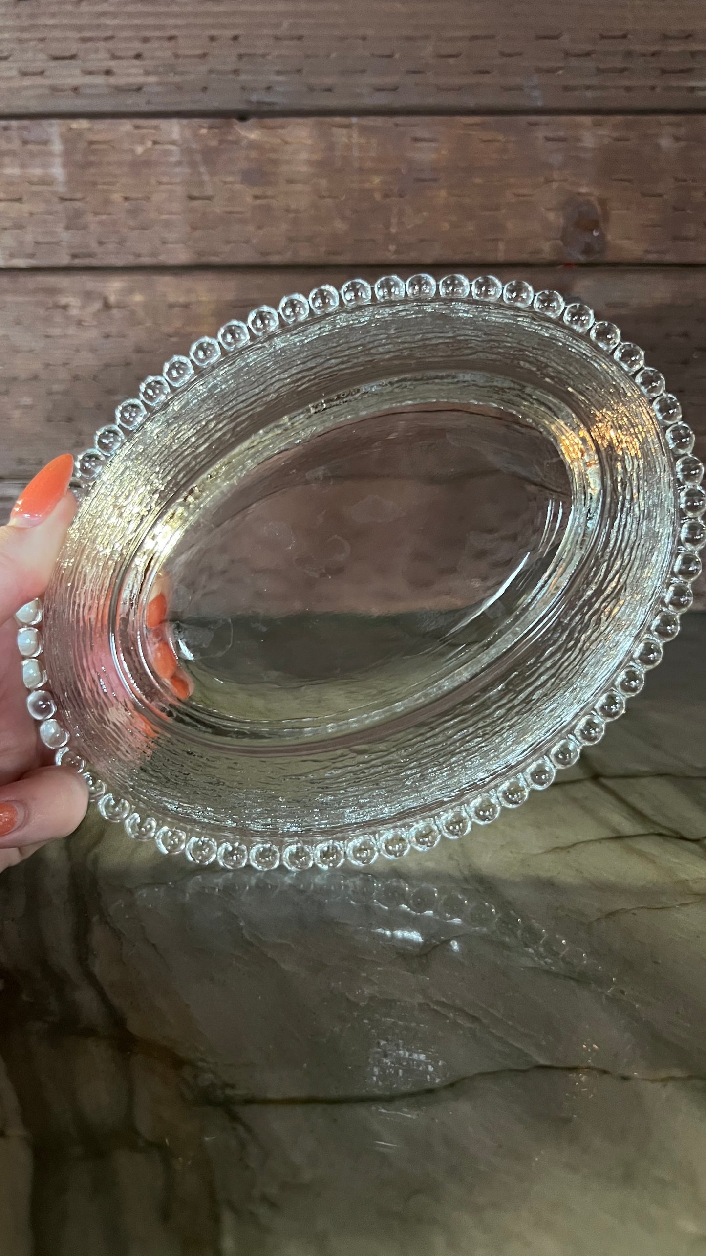 Indiana Glass Clear Chicken Dish