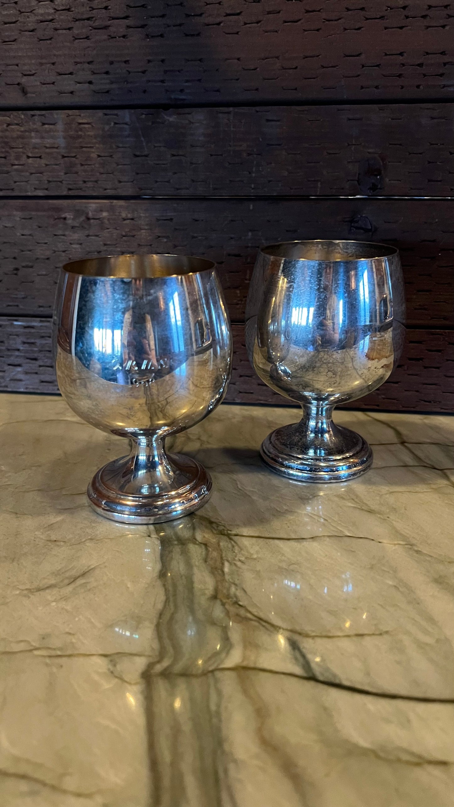 Vintage Silver Goblets