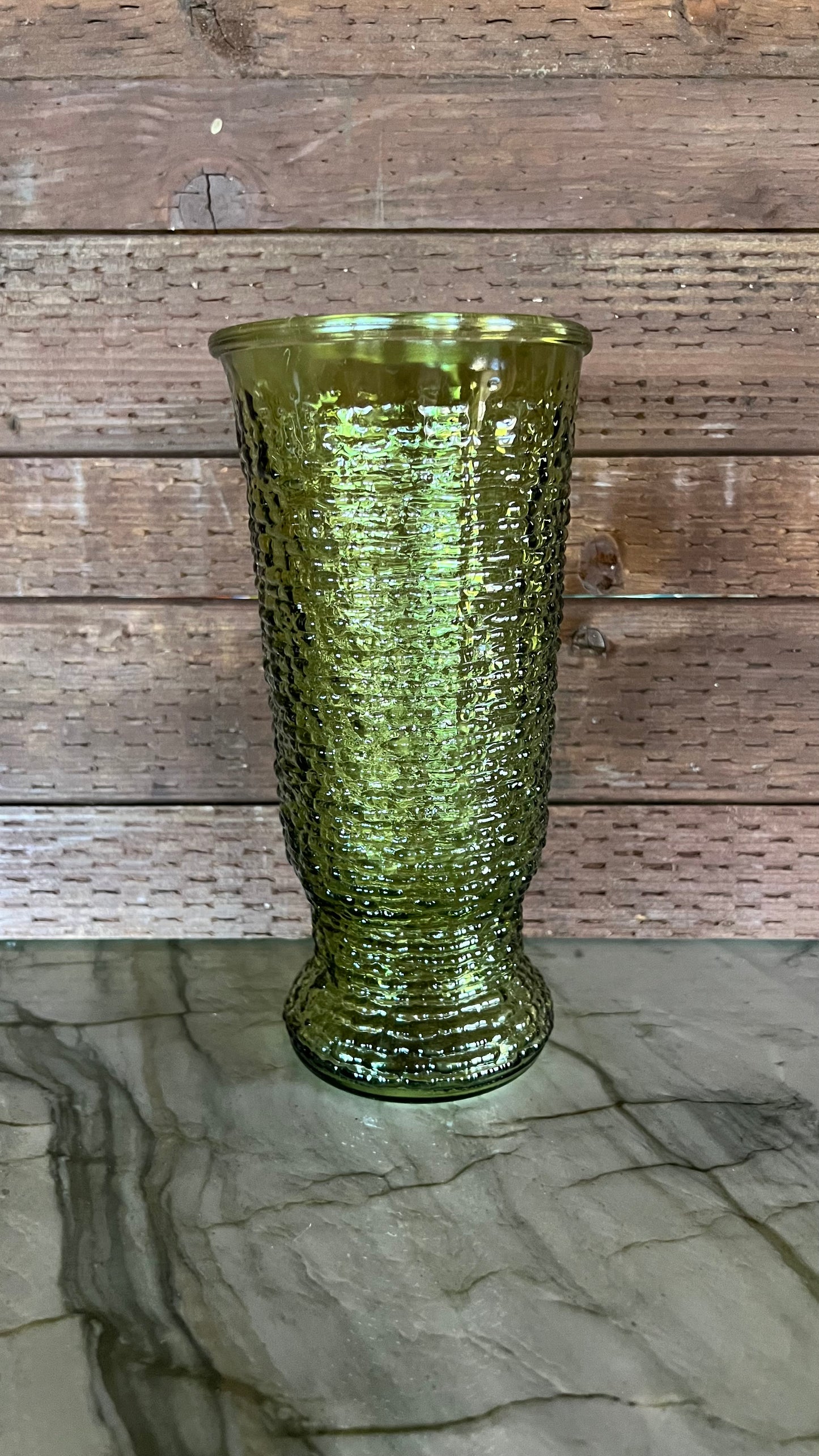 Anchor Hocking Ribbed Vase