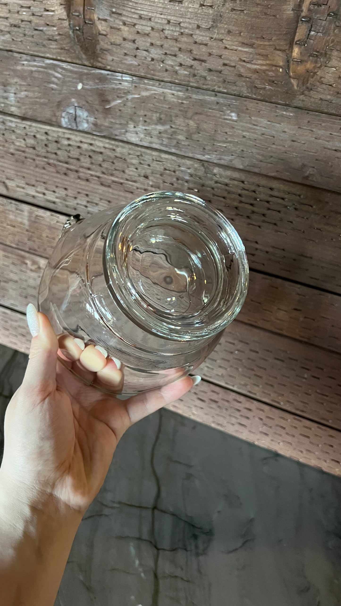 Vintage Glass Mortar & Pestle