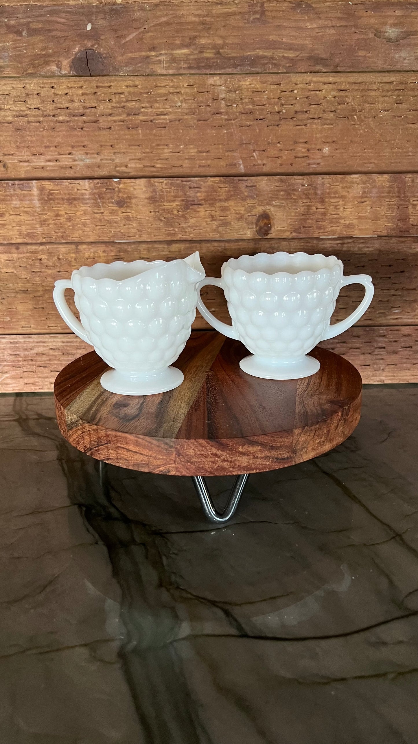 Anchor Hocking Cream & Sugar Set